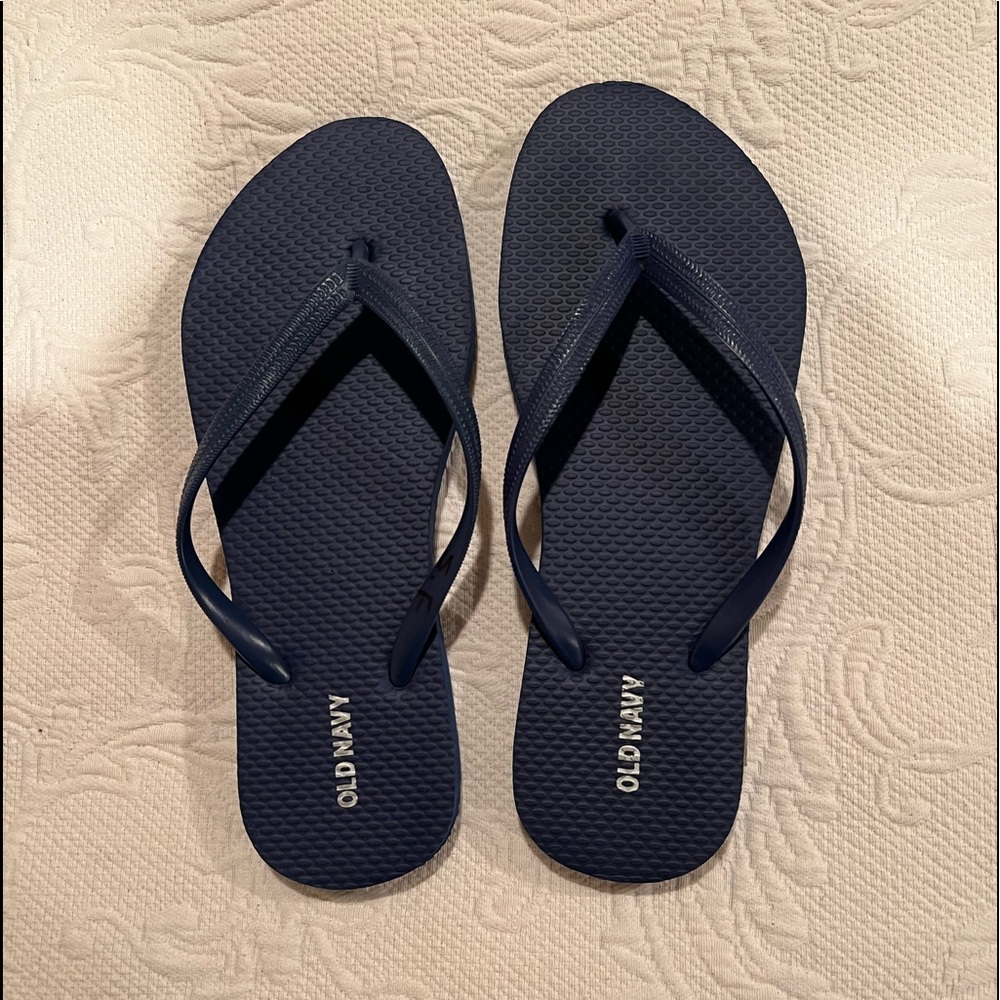Navy Blue Flip-Flops